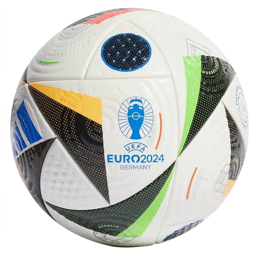 EURO 2024 Soccer Ball Size 5 | PU Football – Durable Match & Training Ball (Made in Pakistan)