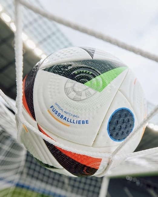 EURO 2024 Soccer Ball Size 5 | PU Football – Durable Match & Training Ball (Made in Pakistan)