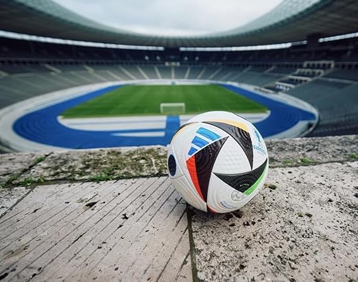 EURO 2024 Soccer Ball Size 5 | PU Football – Durable Match & Training Ball (Made in Pakistan)